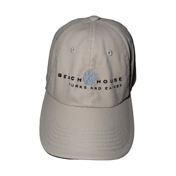 Hat Turks and Caicos Beach House Embroidered Hook Loop Closure Vacation Souvenir